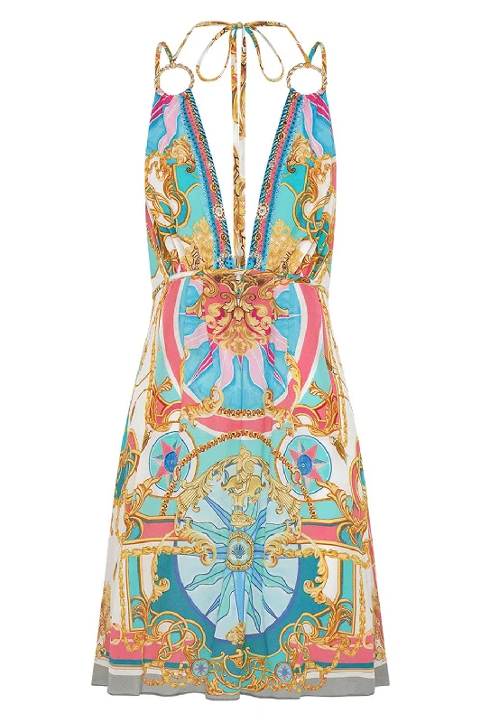 Short Flare Dress Tunics Silk luxurious