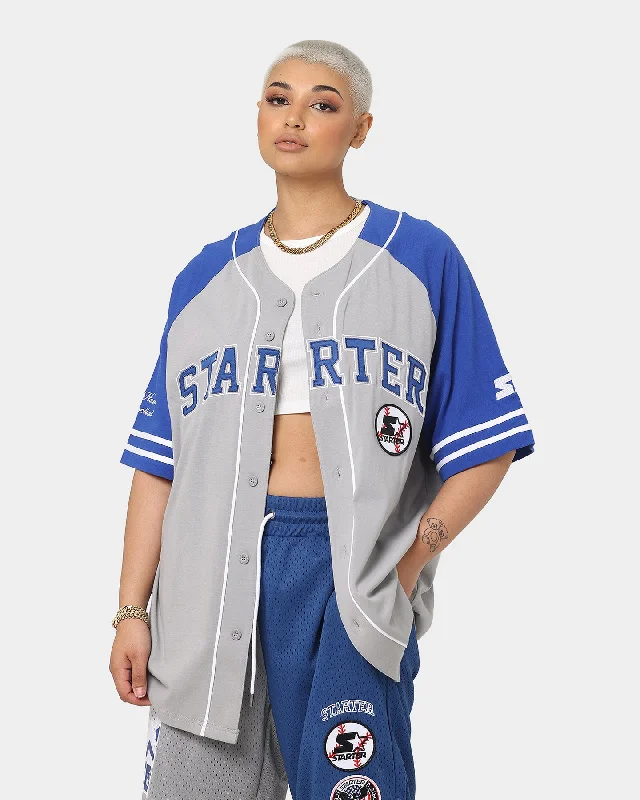 Starter Arch Baseball Jersey Grey/Blue Recycled Jersey Tee