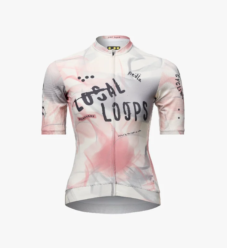 LOCAL LOOPS / Women's Classic Jersey - Club Almond Linen Jersey Top