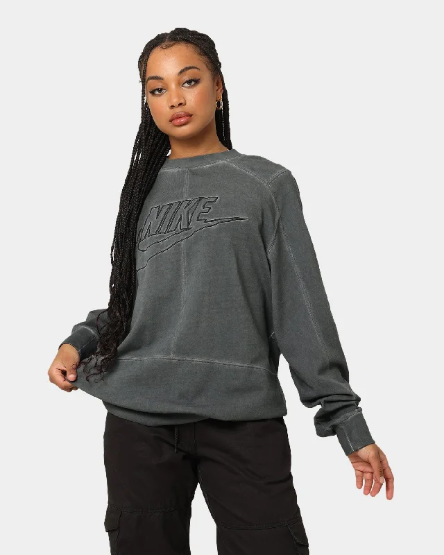 Nike Sportswear Revival Jersey Crewneck Anthracite Polo Neck Jersey Top