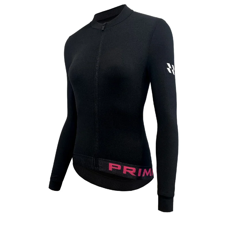 Alitios Women's Black Long Sleeve Vertos Jersey High-End Jersey Tee
