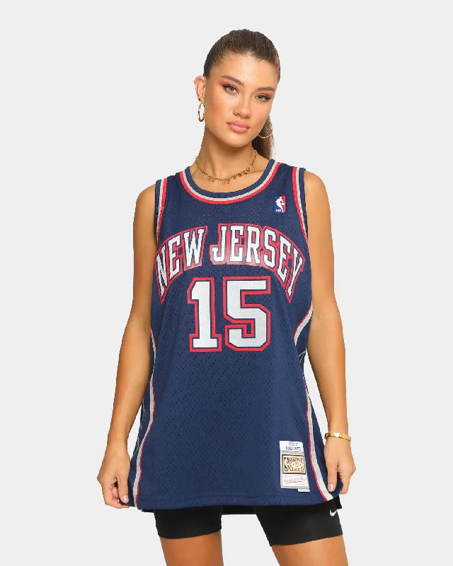 Mitchell & Ness New Jersey Nets Vince Carter '06-'07 #15 'Road' Swingman Jersey Navy Navy Blue Jersey Tee Mitchell & Ness New Jersey Nets Vince Carter '06-'07 #15 'Road' Swingman Jersey Navy Navy Blue Jersey Tee