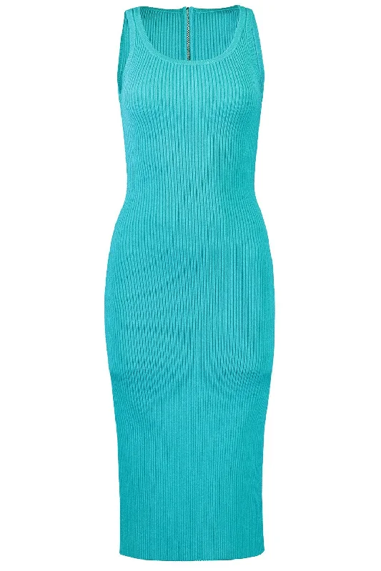 Ribbed Sheath Dress Tunics Trendy modern