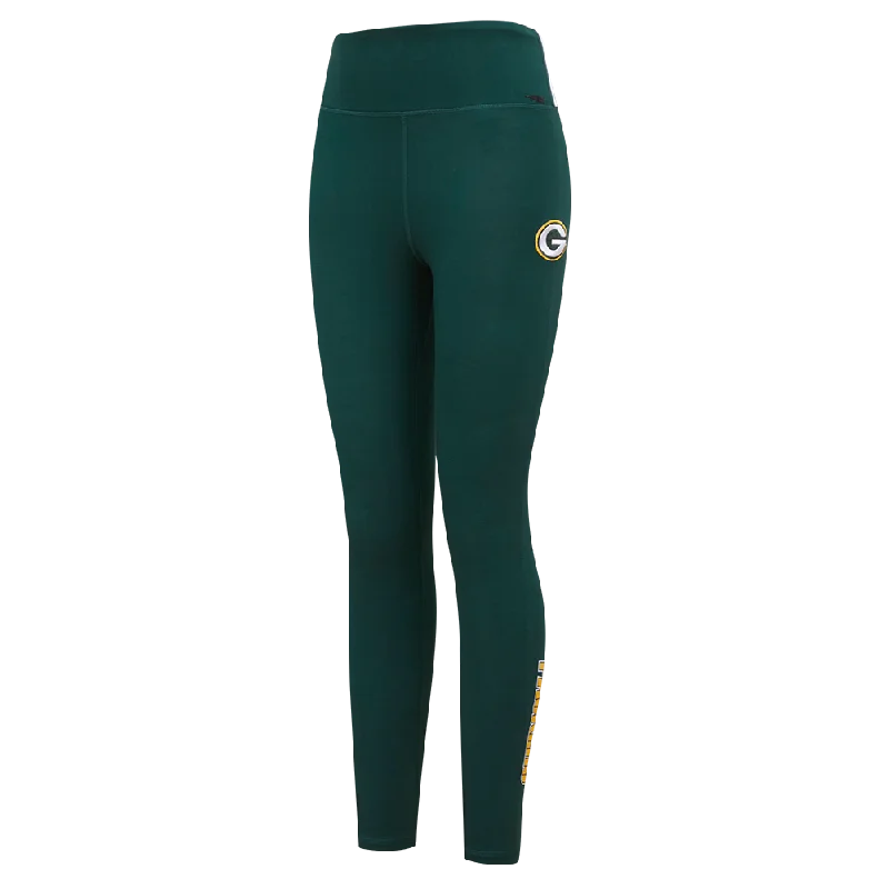 NFL GREEN BAY PACKERS CLASSIC WOMEN'S JERSEY LEGGING (FOREST GREEN) Business Jersey Tee