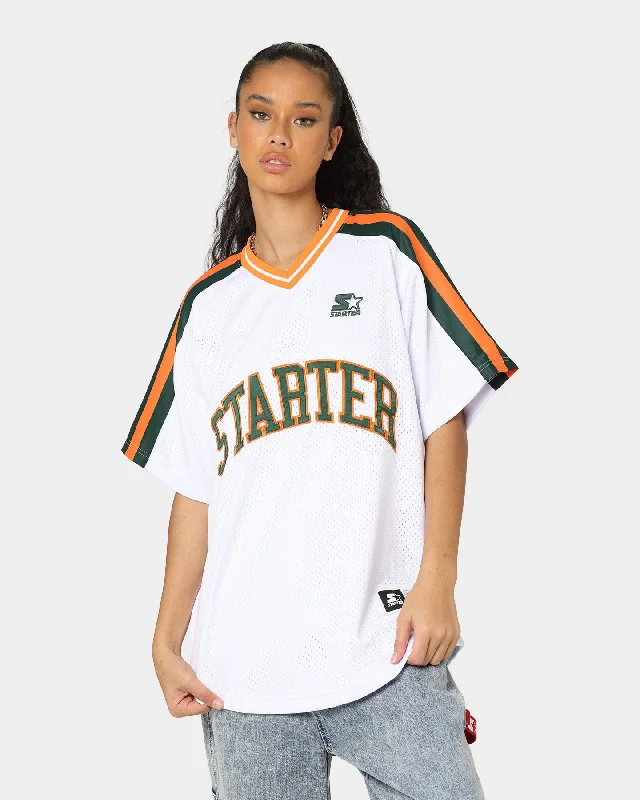 Starter Arch Cage Jersey White/Green Spring Jersey Blouse