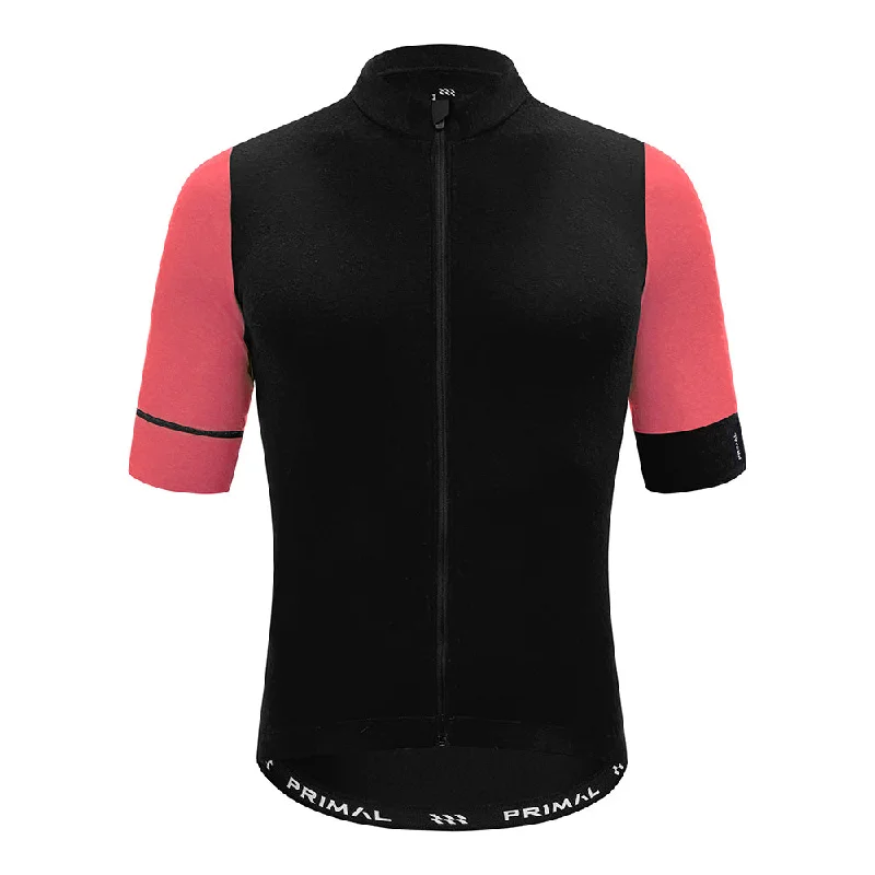 Alitios Women's Pink/Black Timavis Wool Jersey Hemp Jersey Tee