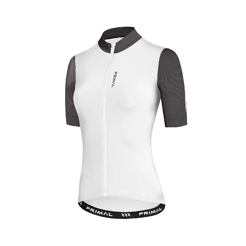 Alitios Women's White/Grey Vertos Jersey Bamboo Jersey Tee