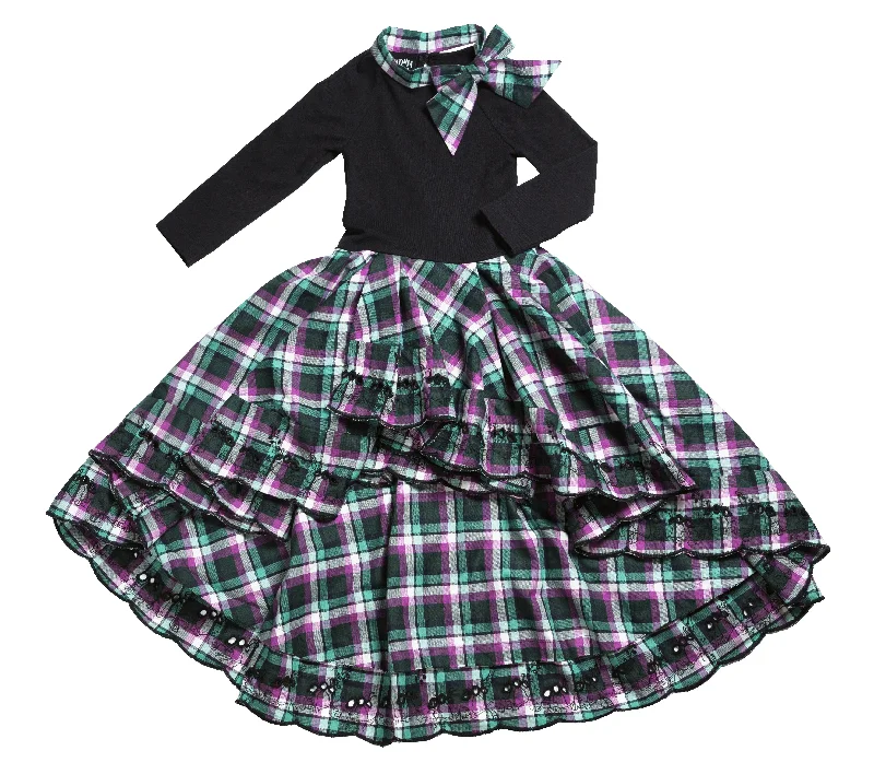 Tartan Trail Dress empire Waist empire