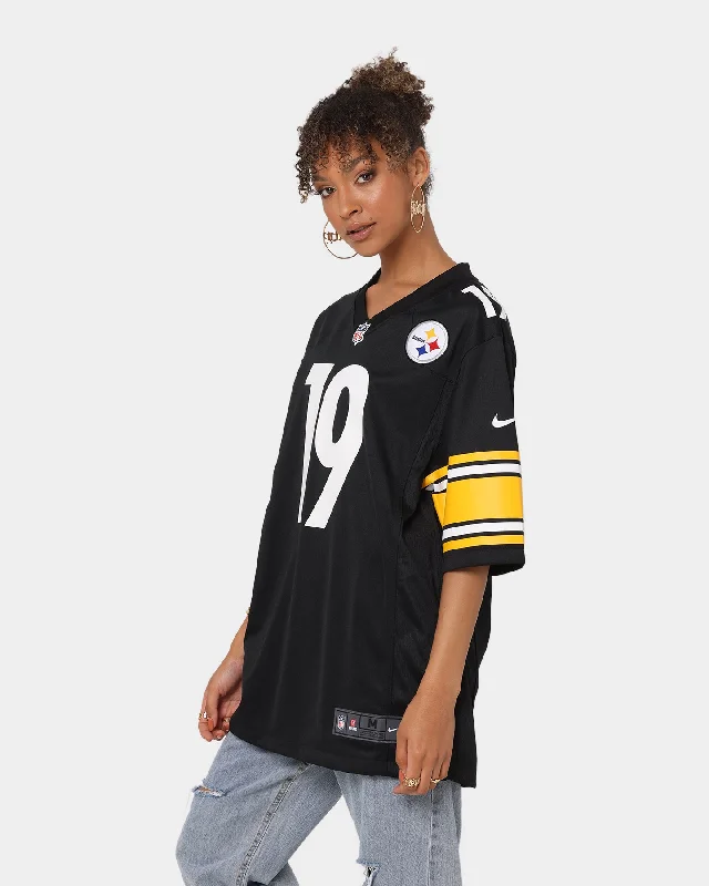 Nike Pittsburgh Steelers JuJu Smith-Schuster #19 Home NFL Jersey Black Bohemian Jersey Tee