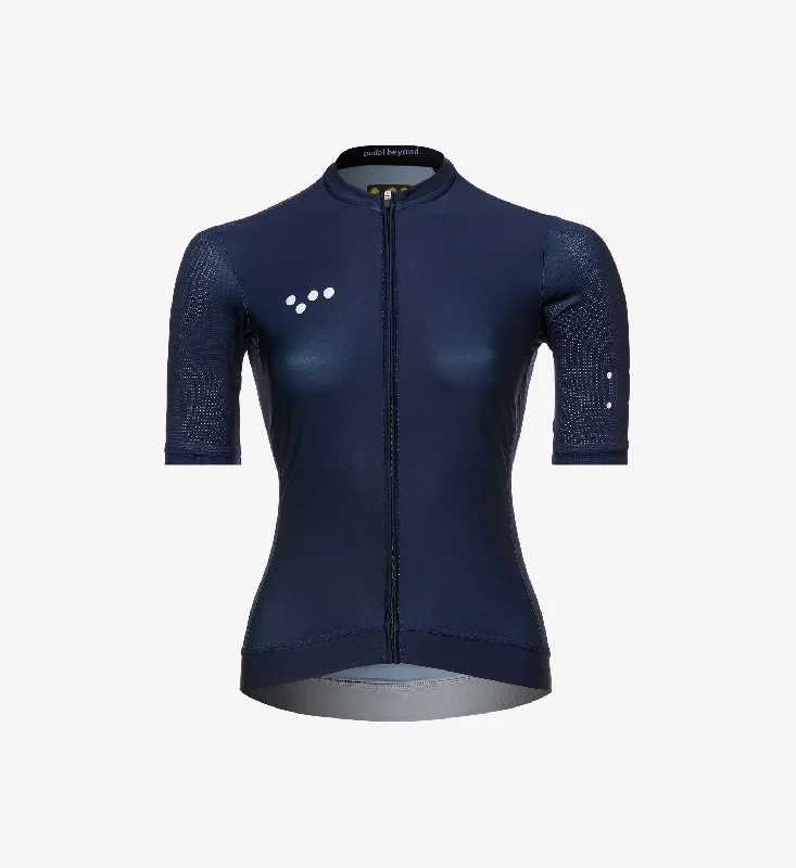 Core / Women's Classic Jersey - Navy One Shoulder Jersey Shirt