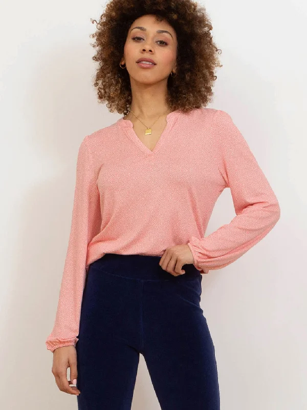 Swyre jersey top salmon Recycled Jersey Tee
