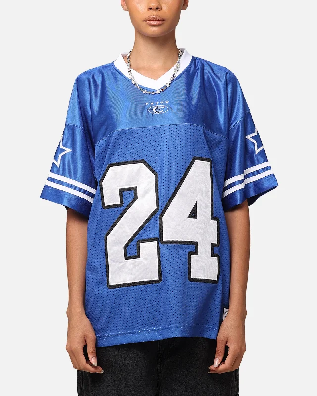 Carre Nova Football Jersey Royal/White Casual Weekend Jersey Tee