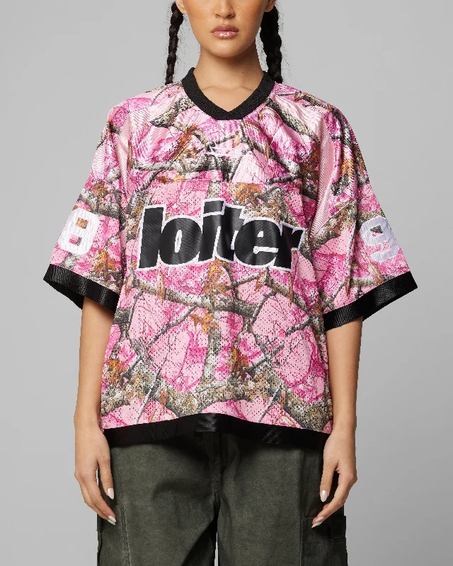 Loiter Training Jersey Pink Camo Autumn Jersey Shirt