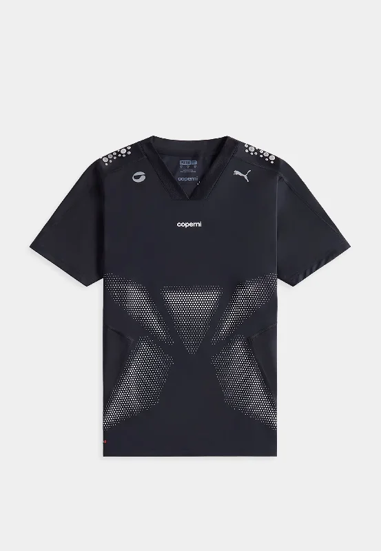Puma X Coperni Football Jersey Black Scoop Neck Jersey Top