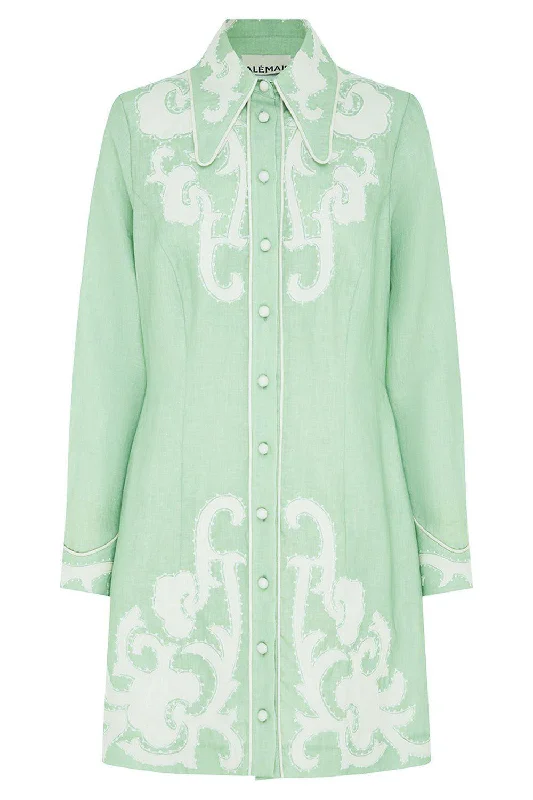 Ruby Dress - Mint Tunics Solid Classic