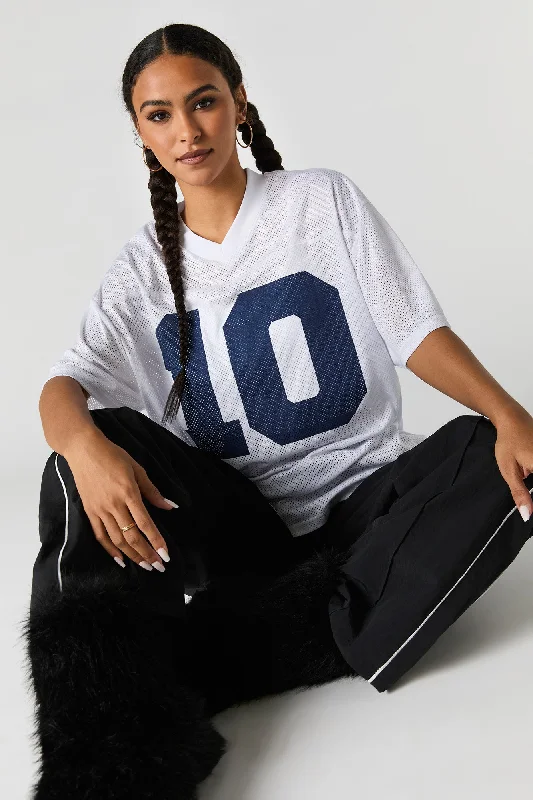 Graphic Mesh Football Jersey Organic Jersey Tee