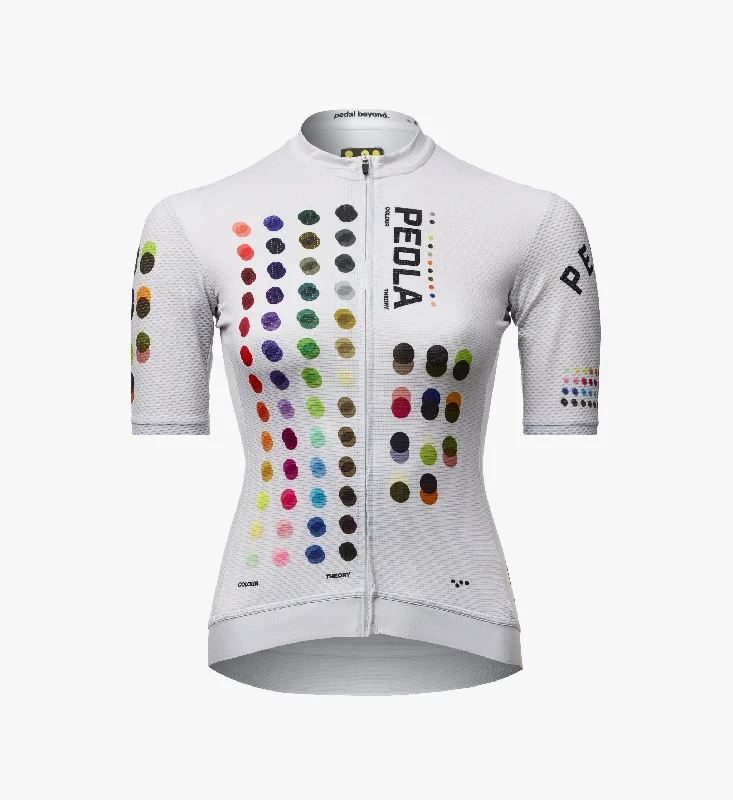 COLOUR THEORY / Women's LunaAIR Jersey - White Premium Jersey Tee