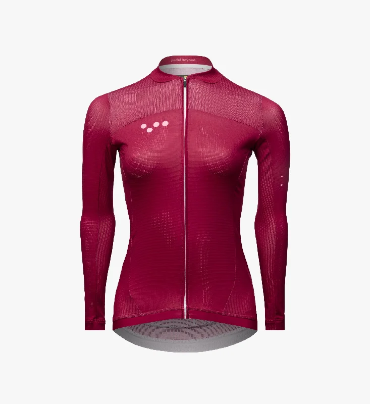 Essentials / Women's Air LS Jersey - Raspberry Long Sleeve Jersey Tee