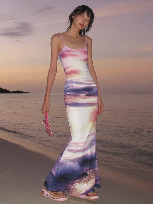 Sunset Beach Fishtail Halter Dress【s0000009610】 Tunics Ceremony elegant