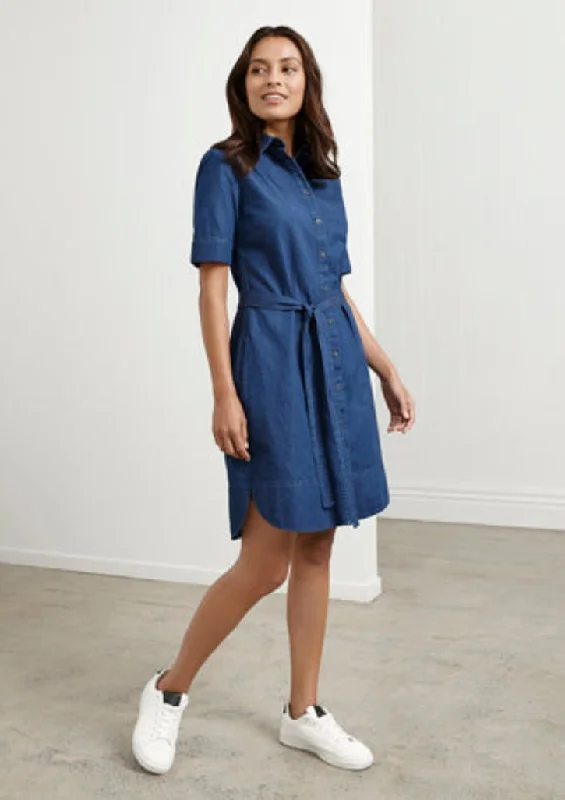 Biz Collection Womens Delta Dress (BS020L)-Clearance Tunics Solid Classic