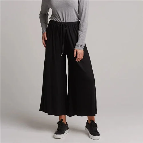 Eb & Ive Studio Jersey Tie Pant - Ebony Casual Jersey Blouse