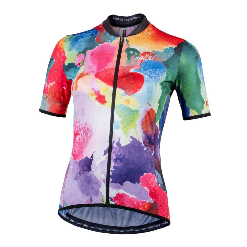 Nalini Turin 2006 Women's Cycling Jersey - Multicolor with Flowers Small Mustard Yellow Jersey Tee Nalini Turin 2006 Women's Cycling Jersey - Multicolor with Flowers Small Mustard Yellow Jersey Tee