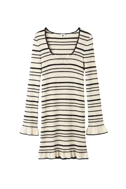 Mailey Stripe Knit Dress Tunics Velvet soft