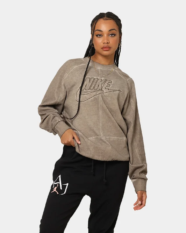 Nike Sportswear Revival Jersey Crewneck Moon Fossil/Moon Fossil Halter Neck Jersey Tee Nike Sportswear Revival Jersey Crewneck Moon Fossil/Moon Fossil Halter Neck Jersey Tee