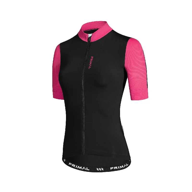 Alitios Women's Black/Pink Vertos Jersey Organic Jersey Tee