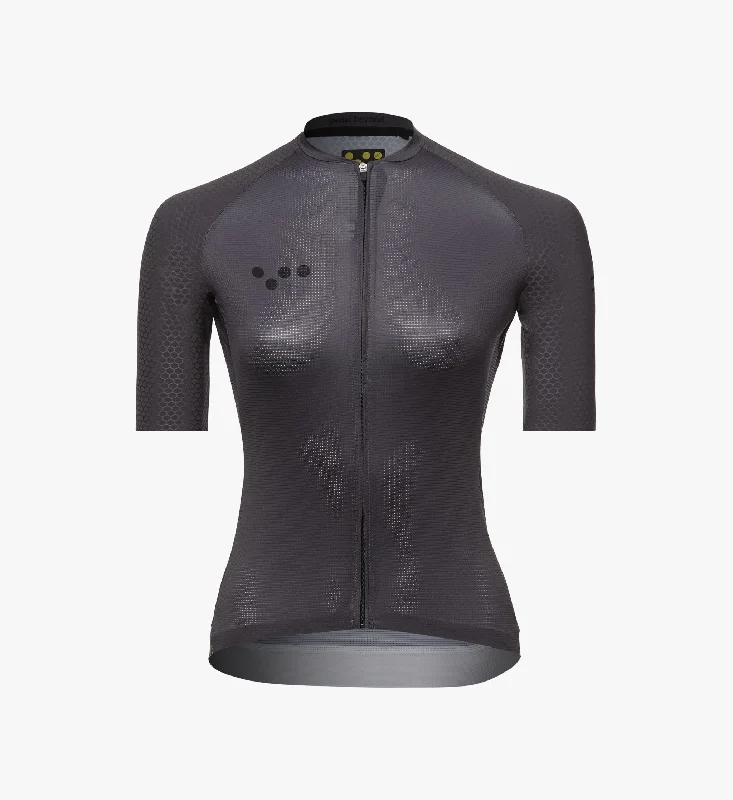 Pro / Women's Pursuit Jersey - Charcoal Gold Jersey Tee