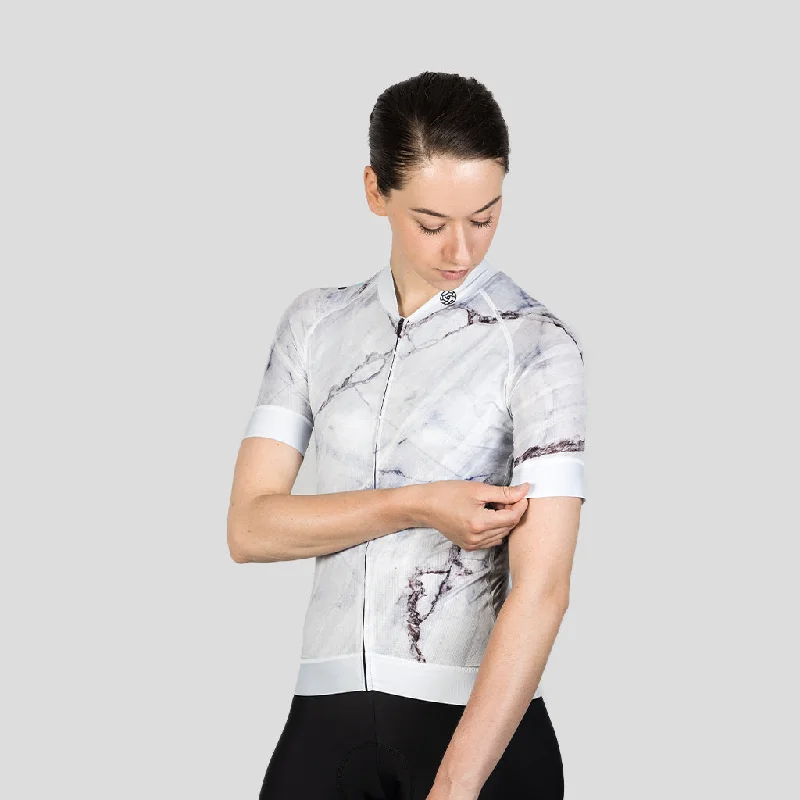 Women's MRBL Jersey 2021 - Carrara white Boutique Jersey Tee
