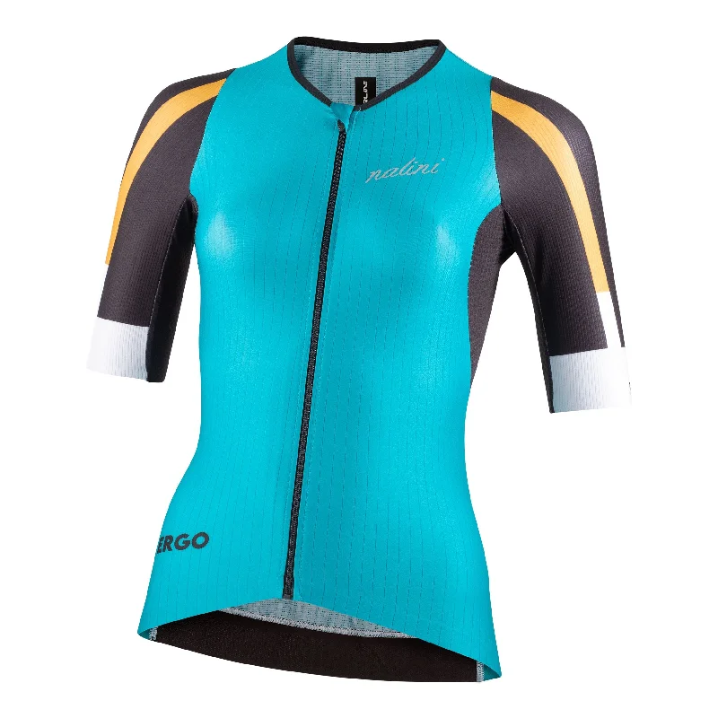 Nalini Women's Veloce Cycling Jersey (Turquoise) XS, S, M, L, XL Pink Jersey Tee