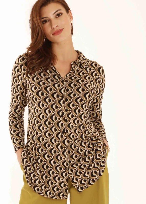 Ingrid Jersey Printed VELCRO® Brand Fastening Shirt Designer Jersey Tee
