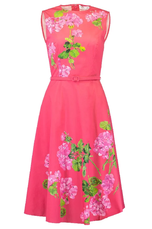 Sleeveless Degrade Dress Tunics Spring floral