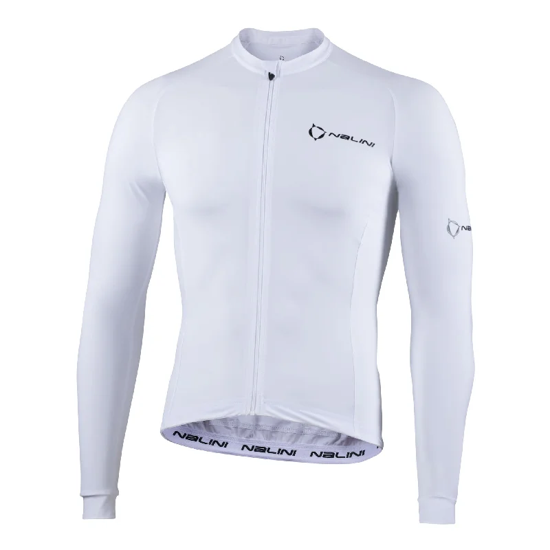 Nalini FINALITA Women's Long Sleeve Cycling Jersey (White) XS-XL Gold Jersey Tee
