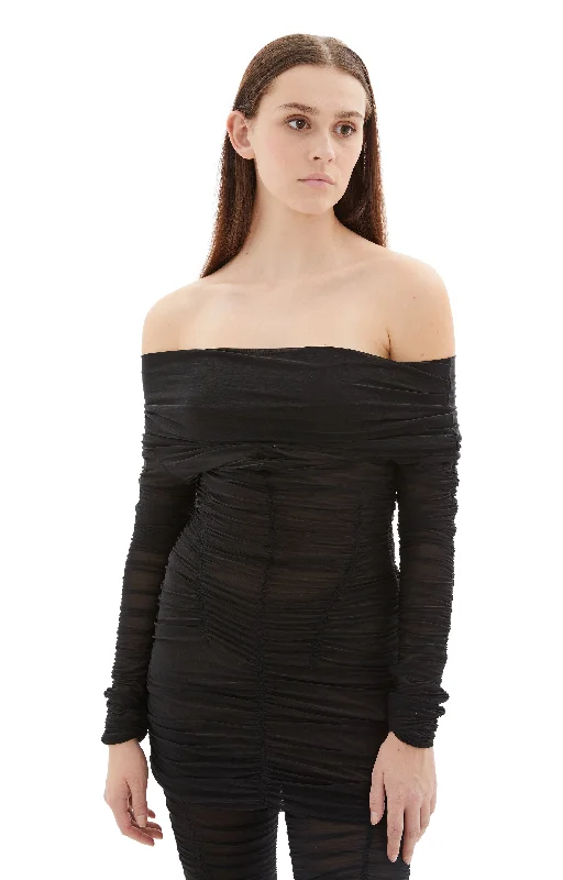 Ocilia Dress (Black) Tunics Review highly