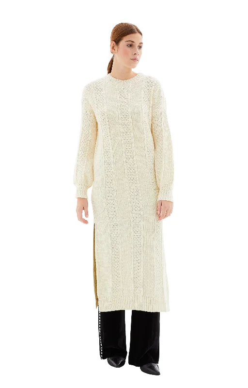 Journey W's Wool Dress (Beige) Tunics Summer linen