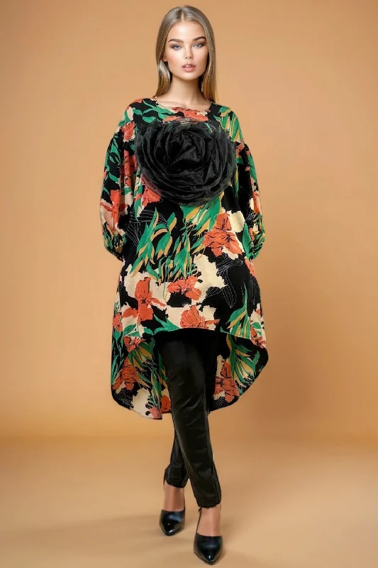 W5707 DRESS Tunics Cozy comfortable