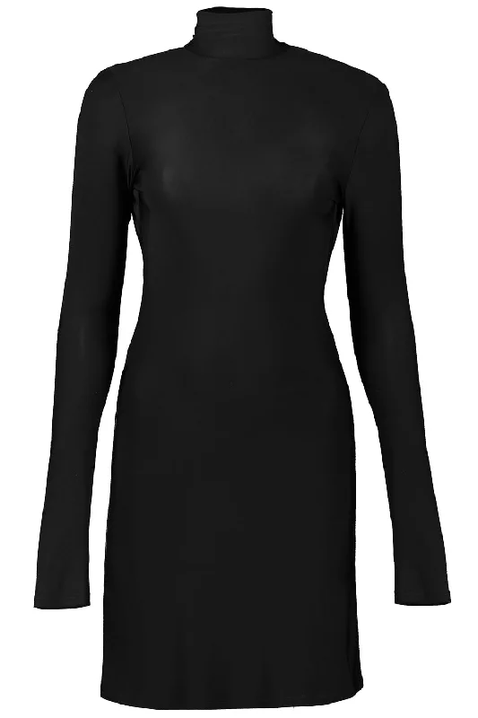 Long Sleeve High Neck Dress Tunics New arrival