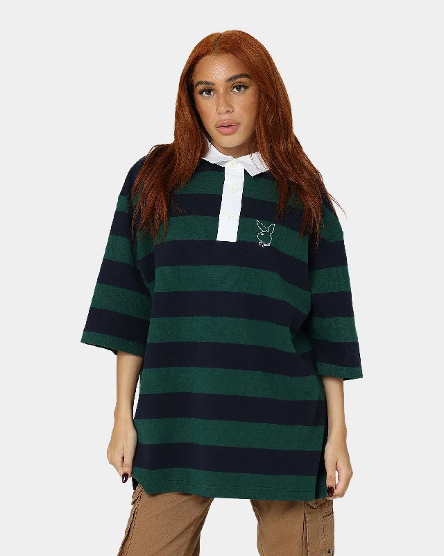 Playboy Playboy Track Club Rugby Jersey Navy Summer Jersey Tee