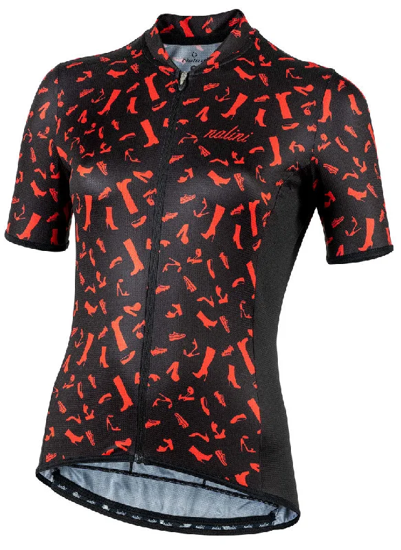 Nalini Women's Red Shoes Cycling Jersey (Black with Red Shoes) XS, S, M, L, XL Sky Blue Jersey Tee Nalini Women's Red Shoes Cycling Jersey (Black with Red Shoes) XS, S, M, L, XL Sky Blue Jersey Tee
