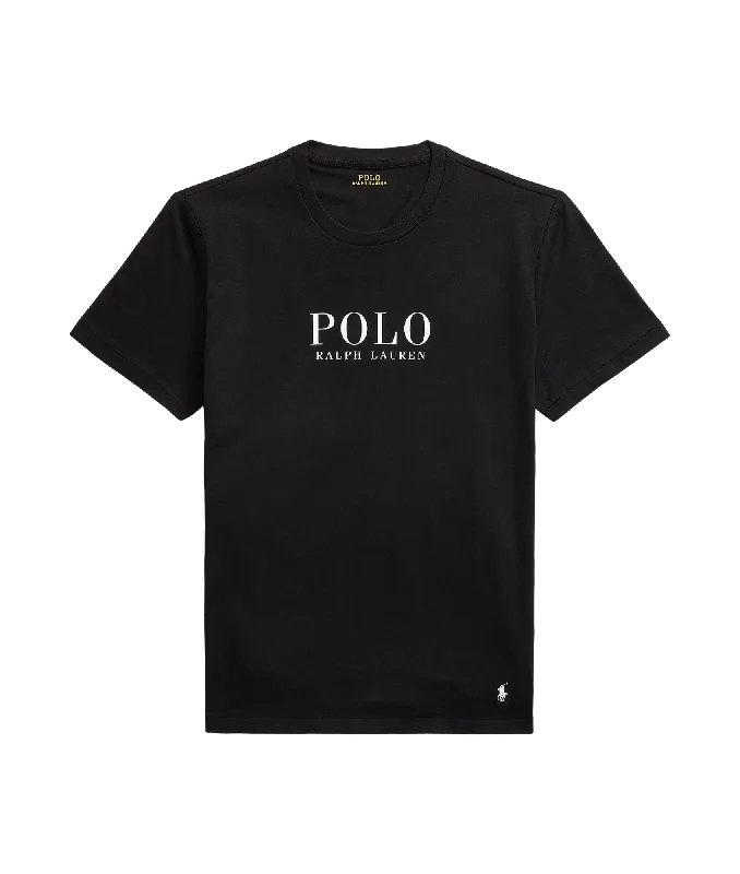 Logo Cotton Jersey Sleep Shirt - Black Animal Print Jersey Tee