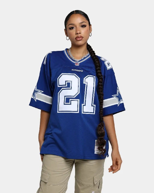 Mitchell & Ness Dallas Cowboys Deion Sanders #21 '96-'97 Legacy Jersey Navy Striped Jersey Top Mitchell & Ness Dallas Cowboys Deion Sanders #21 '96-'97 Legacy Jersey Navy Striped Jersey Top