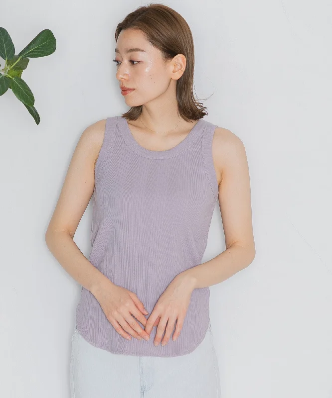【WOMEN】nestwell YUHINA  - RIB JERSEY CAMISOLE  - Bohemian Jersey Tee