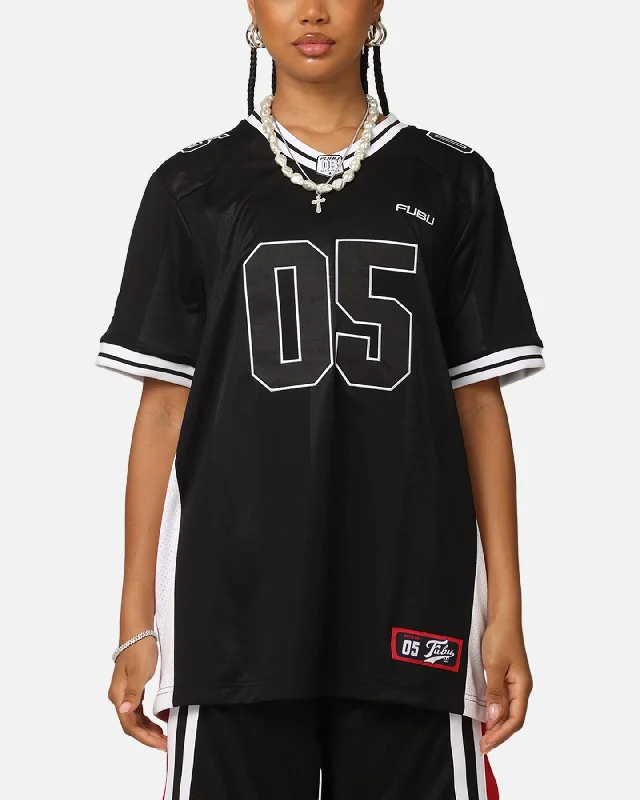 Fubu Corporate Football Jersey Black/White/Red Halter Neck Jersey Tee