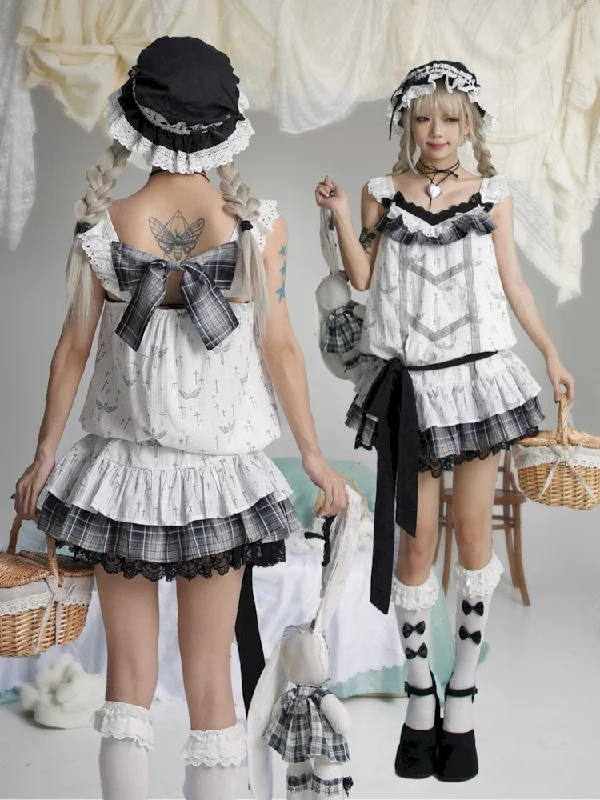 Big Bow Doll Feeling Halter Dress【s0000009681】 Tunics Wedding white
