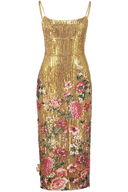 Embroidered Applique Sequin Dress Tunics Fashionable trendy