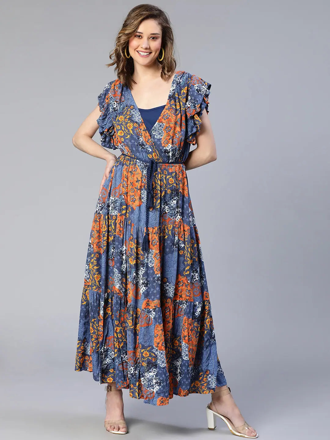 Women Multicolor Floral Print Stylish Viscose With Attached Cami Dress Tunics Sale discount