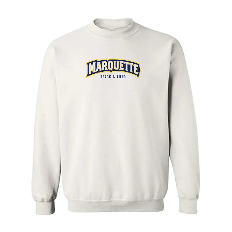 Marquette - NCAA Women's Track & Field : Kaitlyn Huebner - Sports Shersey Crewneck Sweatshirt Hoodie with Ribbed Cuffs Snug Fit Comfort