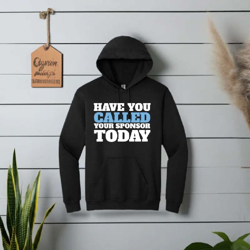 Women's Recovery Hoodie | Recovery Worldwide | Women's Have You Called Your Sponsor Today? Hoodie with Mesh Breathable Sporty Women's Recovery Hoodie | Recovery Worldwide | Women's Have You Called Your Sponsor Today? Hoodie with Mesh Breathable Sporty